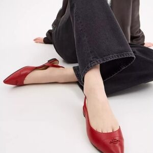 Coach Red Flats